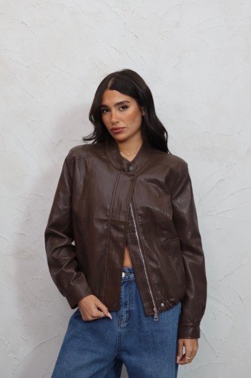 ג׳קט עור אוכסן