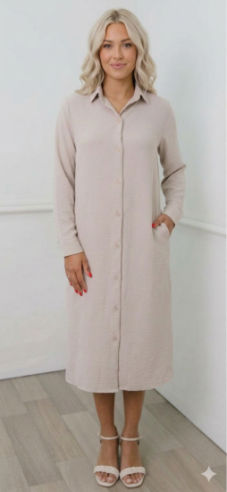 שמלה כפתורים מידי