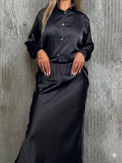 חליפה כפטורים סאטן דיור