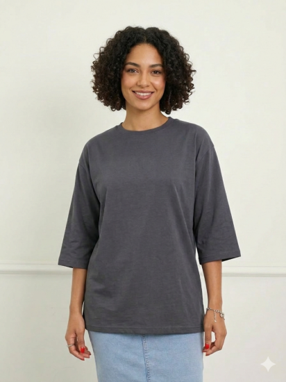 חולצה רוגבי אוברסייז 3/4