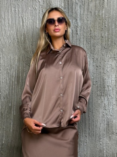 חליפה כפטורים סאטן דיור