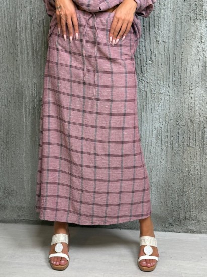 חצאית פשטן משבצות