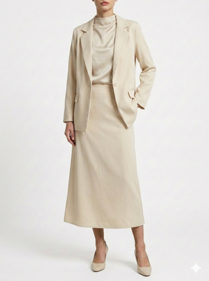 חליפה ג׳קט מחויטת בד מונקו 