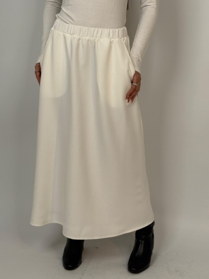 חצאית קומו כיס בצד קלוש